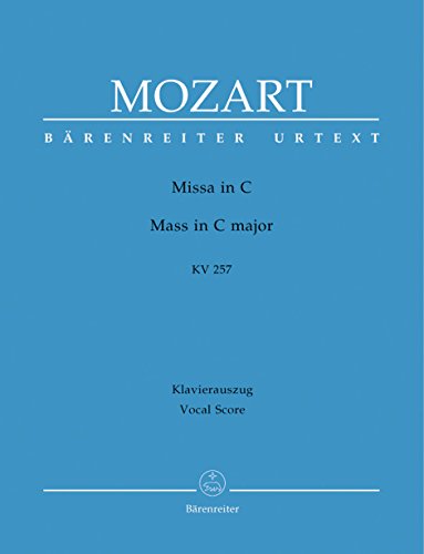 Missa C-Dur KV 257 ""Credo-Messe"". Klavierauszug, Urtextausgabe