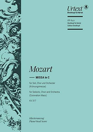 Missa C-dur KV 317 - Krönungsmesse - Breitkopf Urtext - Klavierauszug (EB 8453) von Breitkopf & Härtel