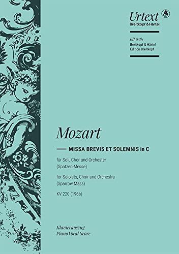Missa brevis C-dur KV 220 (196b) - Spatzen-Messe - Breitkopf Urtext - Klavierauszug (EB 8581) von Breitkopf and Haertel