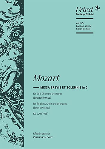 Missa brevis C-dur KV 220 (196b) - Spatzen-Messe - Breitkopf Urtext - Klavierauszug (EB 8581) von Breitkopf & Härtel