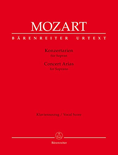 Mozart: Konzertarien für Sopran / Concert arias for soprano (Klavierauszug)