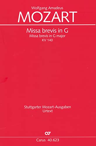 Mozart: Missa brevis in G (KV 140 (235d)). Partitur