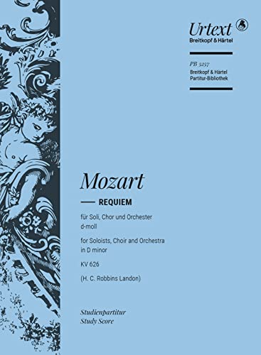 Requiem d-moll KV 626 - nach Eybler/Süßmayr vervollständigt von H.C. Robins Landon - Breitkopf Urtext - Studienpartitur (PB 5257) von Breitkopf & Härtel