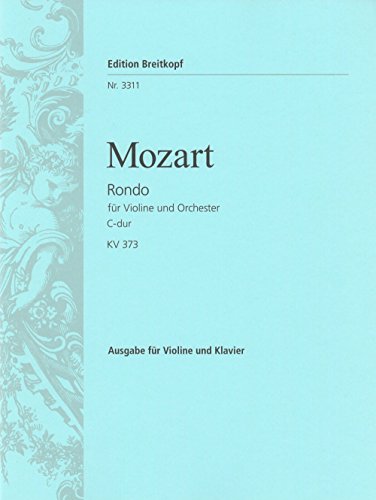Rondo C-dur KV 373 - Ausgabe für Violine und Klavier (EB 3311)
