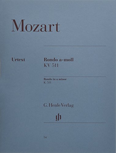 Rondo a-Moll KV 511. Klavier: Instrumentation: Piano solo (G. Henle Urtext-Ausgabe) von Henle, G. Verlag