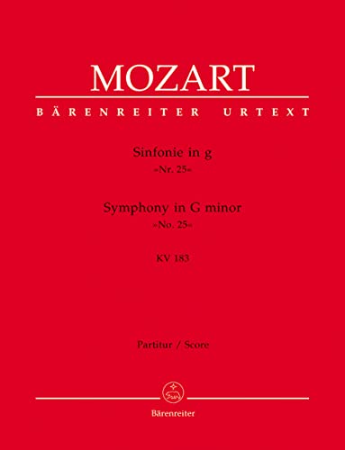 Sinfonie Nr. 25 g-Moll KV 183 (KV6: 173 dB). Partitur, Urtextausgabe