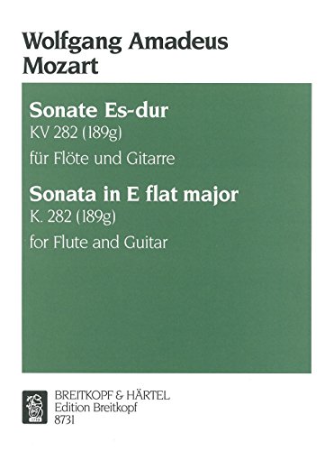 Sonate Es-dur KV 282 für Flöte und Gitarre (EB 8731) von Breitkopf & Härtel