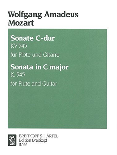Sonate 'facile' C-dur KV 545 bearbeitet für Flöte und Gitarre (EB 8733)