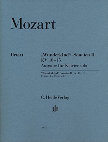 ''Wunderkind''-Sonaten Band II KV 10-15: Besetzung: Klavier zu zwei Händen (G. Henle Urtext-Ausgabe) von HENLE VERLAG