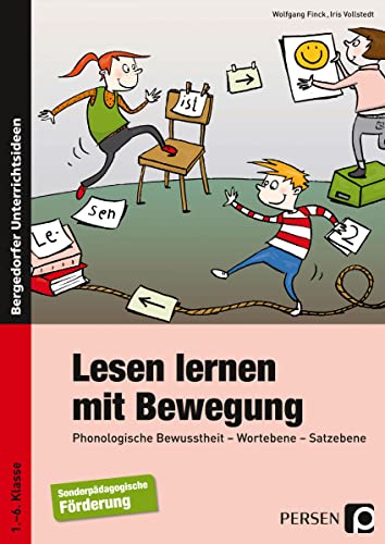Lesen lernen mit Bewegung: Phonologische Bewusstheit - Wortebene - Satzebene (1. bis 6. Klasse) von Persen Verlag i.d. AAP