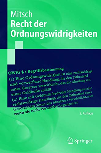 Recht der Ordnungswidrigkeiten (Springer-Lehrbuch) (German Edition)
