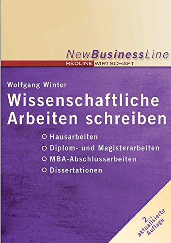 Wissenschaftliche Arbeiten schreiben (New Business Line) von REDLINE