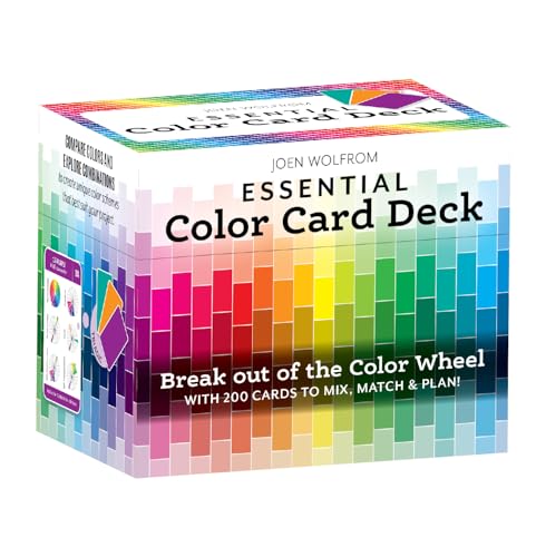 Essential Color Card Deck: Break Out of the Color Wheel With 200 Cards to Mix, Match & Plan! Includes Hues, Tints, Tones, Shades & Values