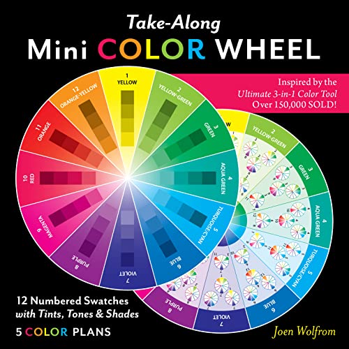 Take-Along Mini Color Wheel: 12 Numbered Colors With Tints, Tones & Shades: 5 Color Plans (Reference Tool)