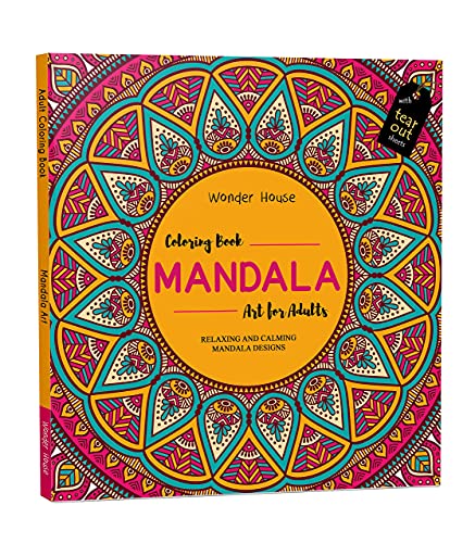 Mandala Art: Colouring Books for Adults With Tear Out Sheets von Wonder House Books