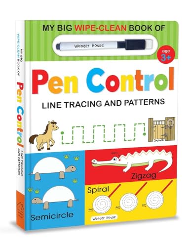 My Big Wipe and Clean Book of Pen Control for Kids: Line Tracing and Patterns von Wonder House