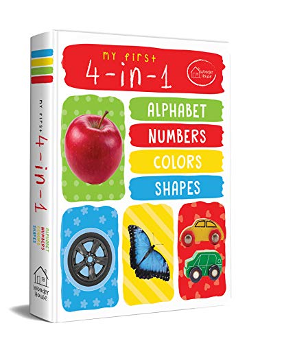 My First 4 - in - 1 Alphabet Numbers Colours Shapes: Padded Board Books von Wonder House Books