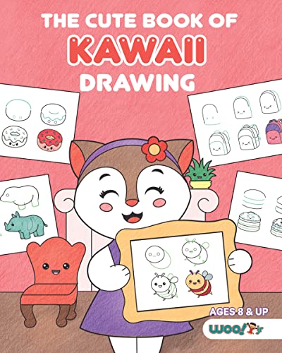 The Cute Book of Kawaii Drawing: How to Draw 365 Cute Things, Step by Step (Fun gifts for kids; cute things to draw; adorable manga pictures and Japanese art) (Woo! Jr. Kids Activities Books)