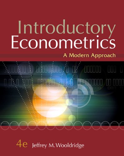 Introductory Econometrics: A Modern Approach