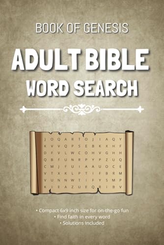 Book of Genesis Adult Word Search Puzzle Book: Discover the Stories of the Beginning Through Relaxing and Inspiring Word Search Puzzles Book of Genesis Adult Word Search Puzzle Book: Discover the Stories of the Beginning Through Relaxing and Inspiring Word Search Puzzles von Independently published