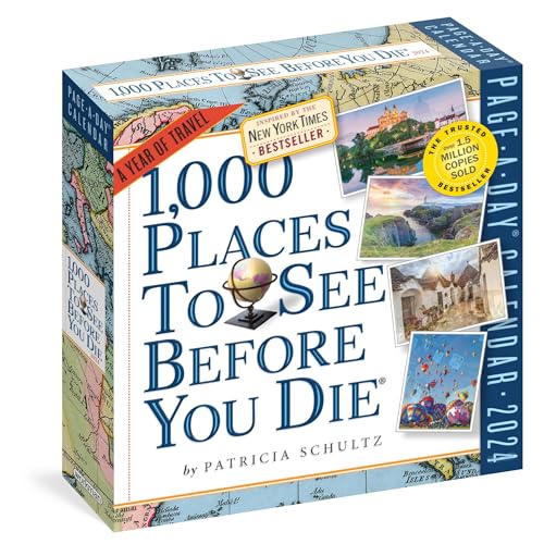 1,000 Places to See Before You Die Page-A-Day Calendar 2024: A Year of Travel