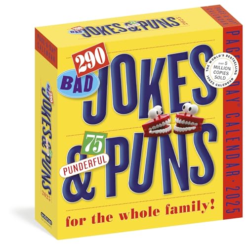 290 Bad Jokes & 75 Punderful Puns Page-A-Day® Calendar 2025: For the Whole Family! von Workman Calendars