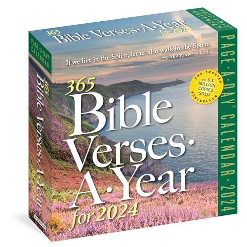 365 Bible Verses-A-Year for 2024 Page-A-Day Calendar: Timeless Words From the Bible to Guide, Comfort, and Inspire 365 Bible Verses-A-Year for 2024 Page-A-Day Calendar: Timeless Words From the Bible to Guide, Comfort, and Inspire
