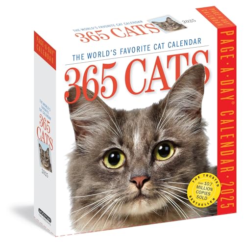365 Cats Page-A-Day® Calendar 2025: The World's Favorite Cat Calendar von Workman Calendars
