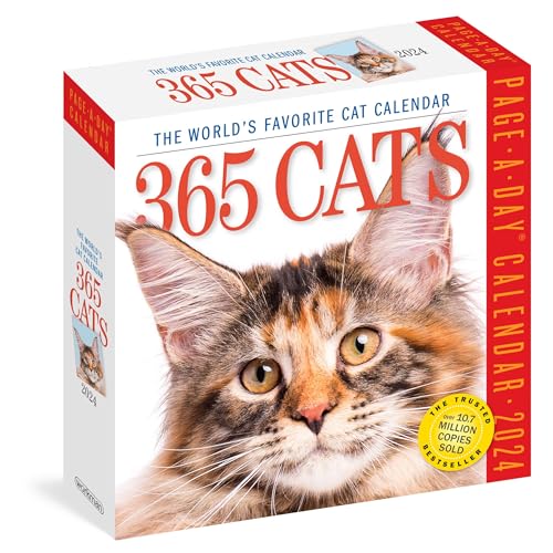 365 Cats Page-A-Day Calendar 2024: The World's Favorite Cat Calendar 365 Cats Page-A-Day Calendar 2024: The World's Favorite Cat Calendar