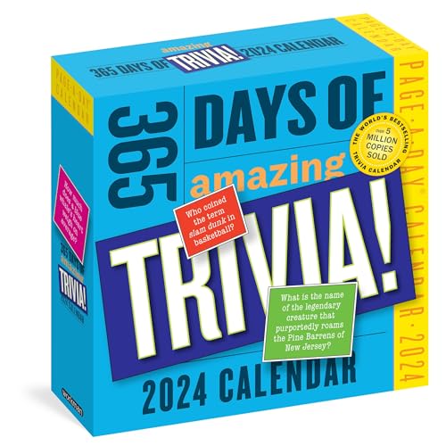 365 Days of Amazing Trivia! Page-A-Day Calendar 2024: The World's Bestselling Trivia Calendar 365 Days of Amazing Trivia! Page-A-Day Calendar 2024: The World's Bestselling Trivia Calendar
