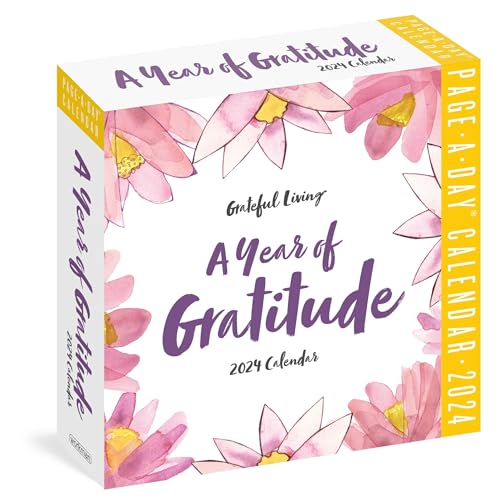 A Year of Gratitude Page-A-Day Calendar 2024: Wake Up Grateful von Workman Publishing