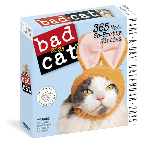 Bad Cat Page-A-Day® Calendar 2025: 365 Not-So-Pretty Kitties von Workman Calendars