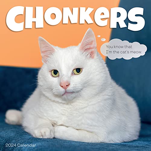 Chonkers Wall Calendar 2024: Irresistible Photos of Snozzy, Chonky Floofers Paired with Relaxation-Themed Quotes von Workman Publishing Company