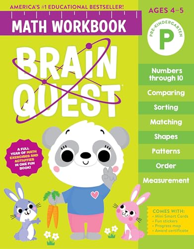 Brain Quest Math Workbook: Pre-Kindergarten (Brain Quest Math Workbooks) von Workman Publishing