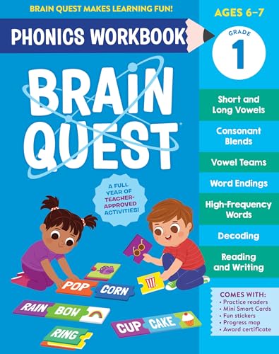 Brain Quest Phonics Workbook: Grade 1 (Brain Quest Phonics Workbooks, 3) von Workman Kids