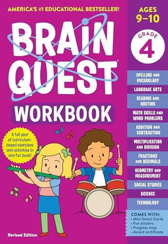 Brain Quest Workbook: 4th Grade Revised Edition: Grade 4 (Brain Quest Workbooks)