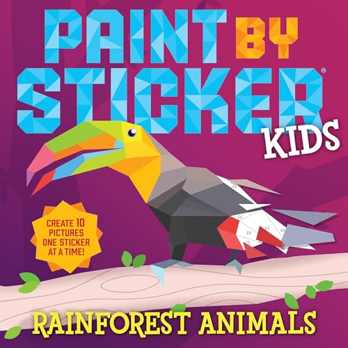 Paint by Sticker Kids: Rainforest Animals