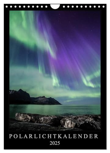 Polarlichtkalender (Wandkalender 2025 DIN A4 hoch), CALVENDO Monatskalender von CALVENDO