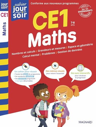 Maths CE1 - Cahier Jour Soir: Conçu et recommandé par les enseignants von MAGNARD