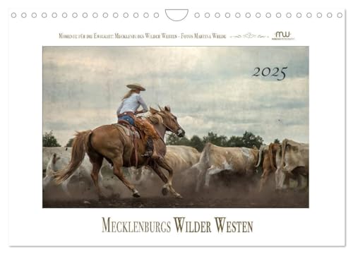 Mecklenburgs Wilder Westen (Wandkalender 2025 DIN A4 quer), CALVENDO Monatskalender: Westernreiten - Faszination und Leidenschaft von CALVENDO