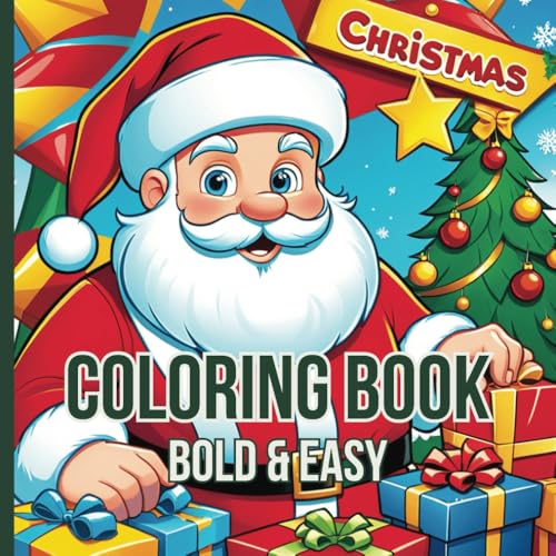 Christmas Cheer: Bold and Easy Christmas Coloring Book for Kids, Teens, and Adults - Festive Fun for All Ages (Bold and Easy Coloring) von Independently published