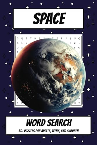 Space Word Search Puzzle Book: Word Searches with Easy to Read Print about Space such as Planets, Rocketships, and More | 6x9 inches, 110 Pages | ... Gift for Vacations, Holidays, and Free Times