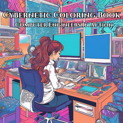 Cybernetic Coloring Book: Computer Engineers in Action von Independently published