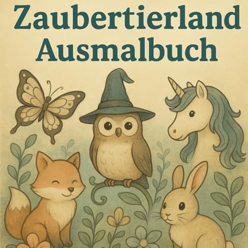 Zaubertierland Ausmalbuch: Male dir deine eigene Welt von Independently published