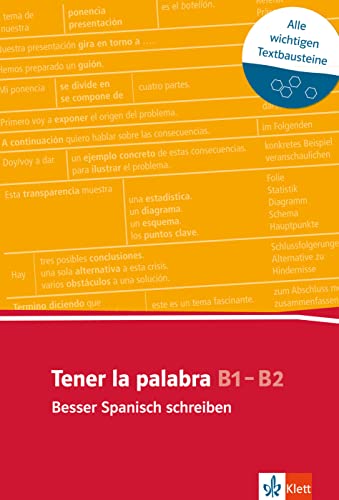 Tener la palabra: Besser Spanisch schreiben: Spanischer Lernwortschatz zur Textarbeit von Klett