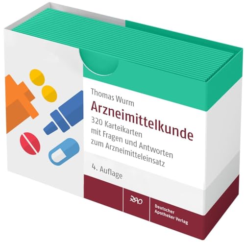 Arzneimittelkunde: 320 Karteikarten mit Fragen und Antworten zum Arzneimitteleinsatz von Deutscher Apotheker Verlag