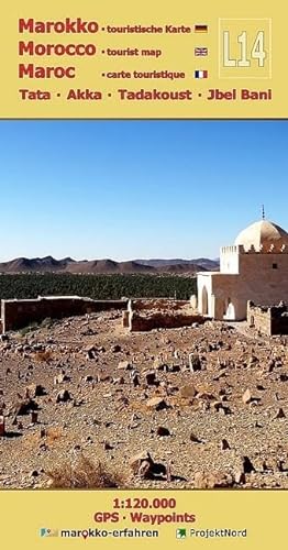 L14: Tata - Akka - Tadakoust - Jbel Bani + GPS-Waypoints: Marokko Touristische Karte von ProjektNord / Mollenhauer & Treichel