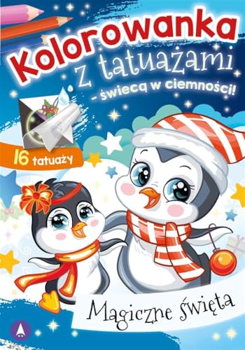 Kolorowanka z tatuażami świecą w ciemności! Magiczne święta Kolorowanka z tatuażami świecą w ciemności! Magiczne święta von Skrzat