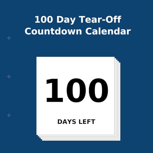 100 Day Tear-Off Countdown Calendar