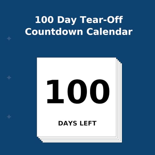 100 Day Tear-Off Countdown Calendar von Transcripture International
